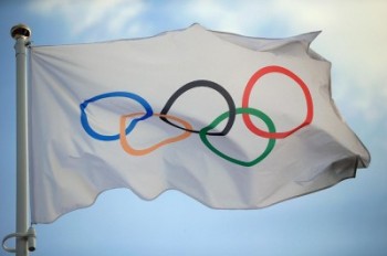 London 2012 OG, Olympic Village - The Olympic flag. © 2012 / Comité International Olympique (CIO) / FURLONG, Christopher