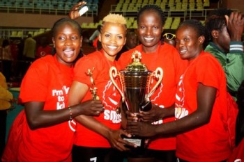Kenya team with the 2013 African Nations VOLLEYBALL Cup
