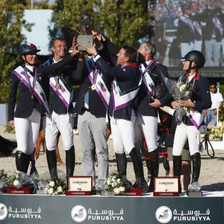 The defending champions from France will be hoping to make it a back-to-back double of victories at the Furusiyya FEI Nations Cup™ Jumping 2014 Final in Barcelona, Spain next week. FEI/Tomas Holcbecher)