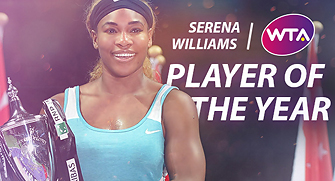 Serena Williams, WTA Player Of The Year. credit WTA