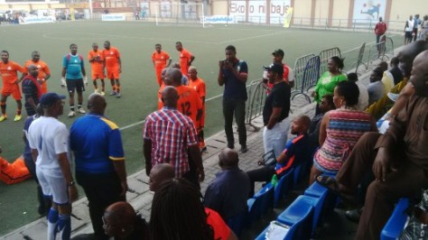 Gov Fashola And the Lagos Allstars team at a recent tournament in Lagos