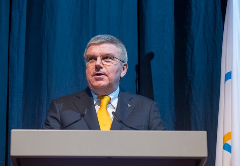 Opening Ceremony of the 128th Session  IOC President Thomas Bach during his speech at the Opening Ceremony of the 128th IOC Session. ©IOC : Ian Jones