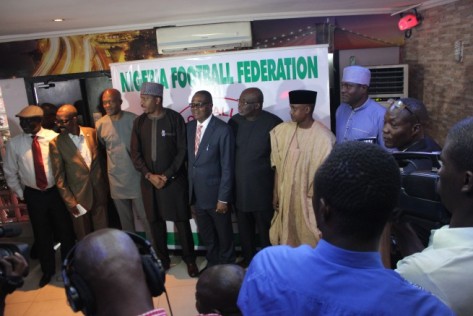 At the Unveiling of the NFF Youth Policy in Lagos.