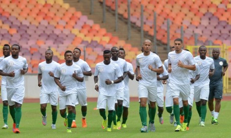 Super Eagles during the 2017 Africa Cup of Nations Qualifiers  Nigeria Training  on Sep,1st, 2015 at National Stadium, Abuja © Kabiru Abubakar/Backpagepix