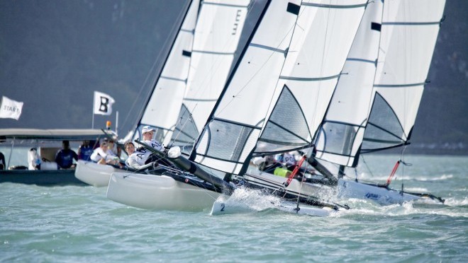 Topsy turvy day at the Youth Sailing World Championship