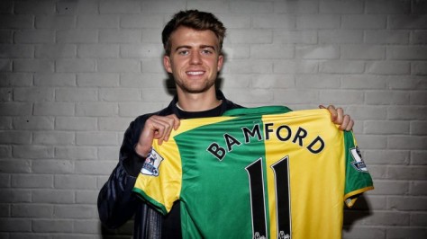 Norwich City have signed Chelsea striker Patrick Bamford on loan until the end of the season photo credit: Norwich Cuty 
